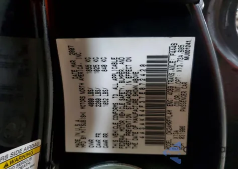 2007 Mitsubishi Eclipse Es z USA, uszkodzony, nr VIN 4A3AK64F37E072420